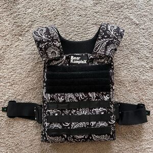 Black and White Tactical weighted Vest